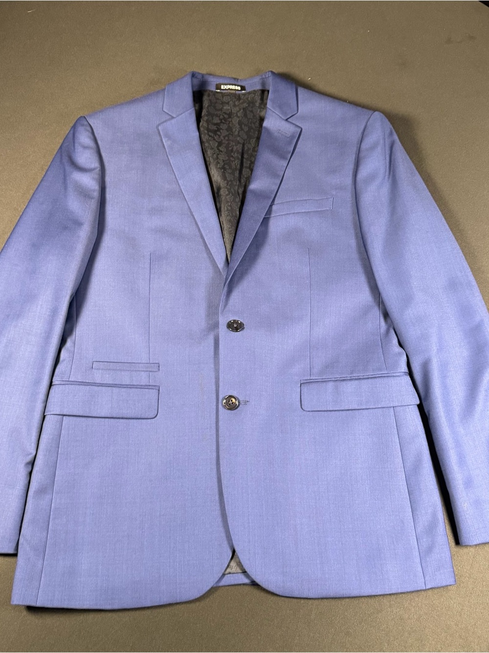 Express Men's Light Blue Two-Button Sport Coat